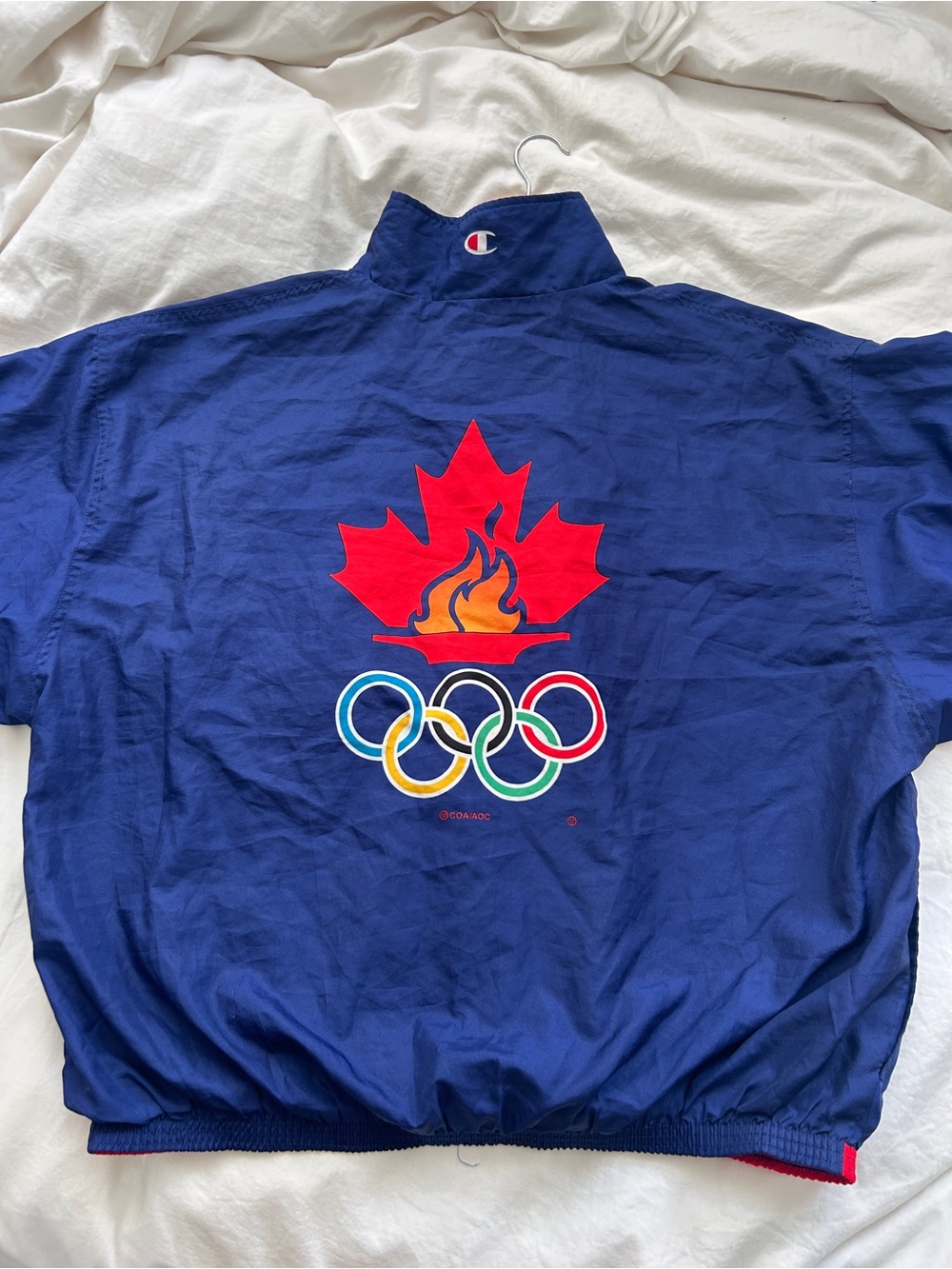 Vintage 1996 Champion Team Canada Olympic Windbreaker Jacket XL - Picture 4 of 13